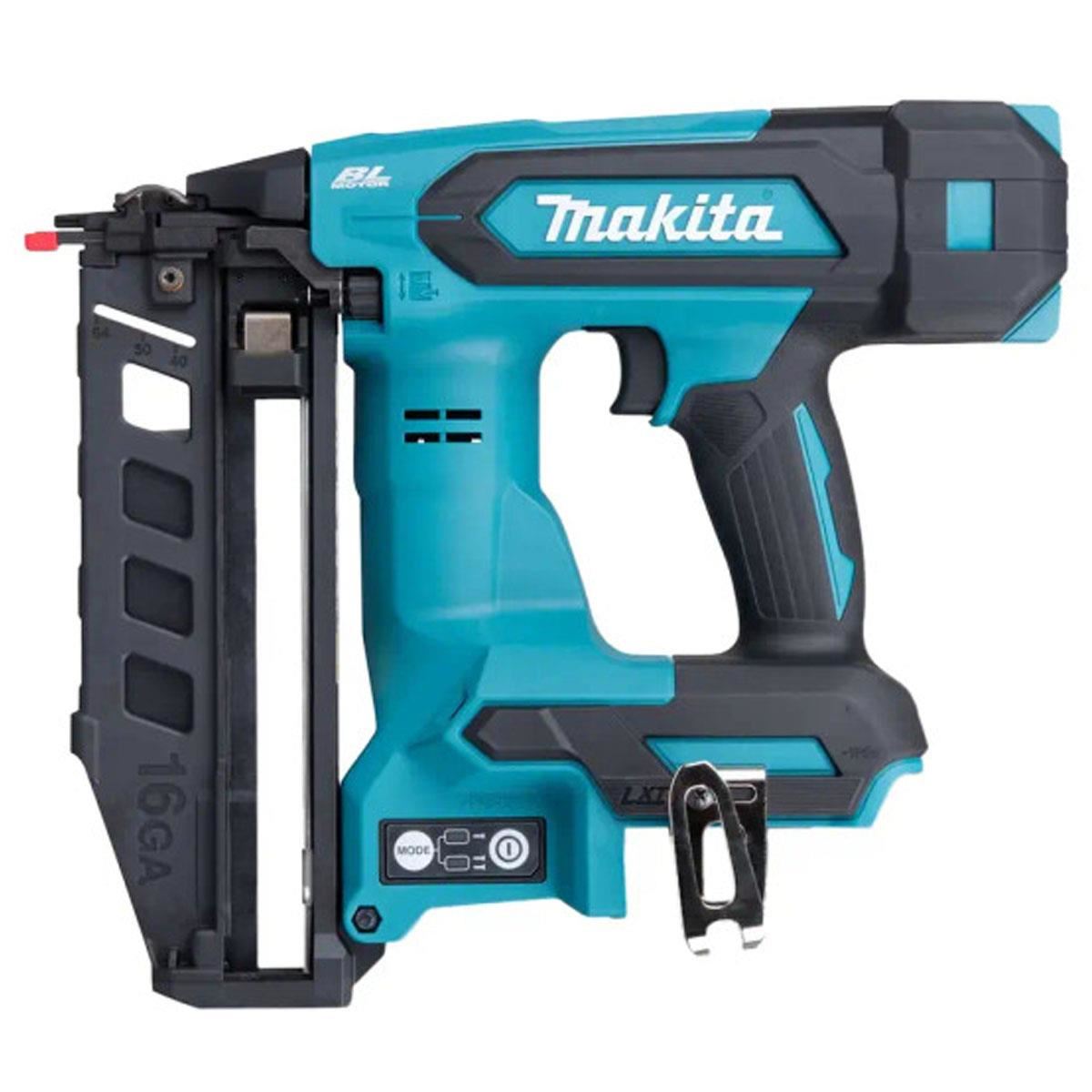 Makita DBN601ZJ 18V LXT Brushless 16Ga Straight Finishing Nailer With 2000 Piece Brad Nails & Case