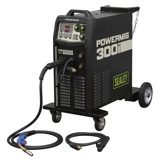 Sealey POWERMIG300i 300A Professional Gas/Gasless MIG/TIG/MMA Inverter Welder 400V/3ph