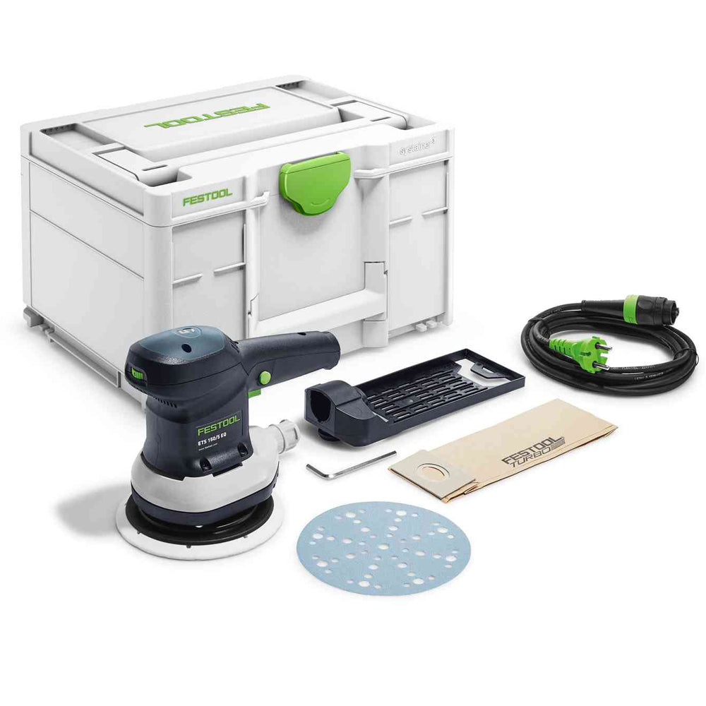 Festool ETS 150/5 EQ-Plus 110V GB Random Orbital Eccentric Sander In Systainer SYS3 M 187 - 576085