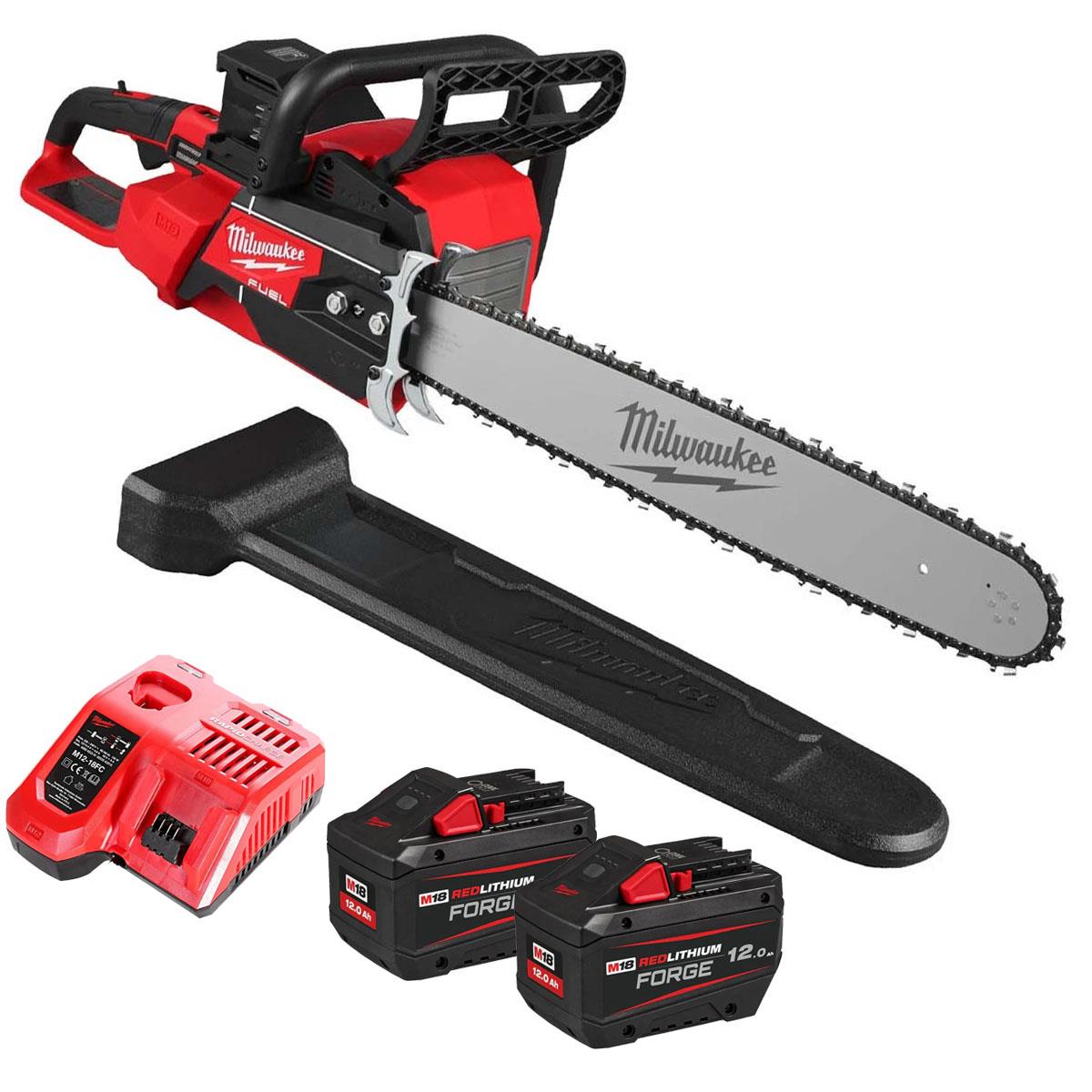 Milwaukee M18F2CHS50-0 36V FUEL Brushless Chainsaw With 2 x 12.0Ah Battery & Charger