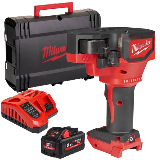 Milwaukee M18BLTRC-0X 18V Brushless Threaded Rod Cutter with 1 x 5.5Ah Battery, Charger & Case