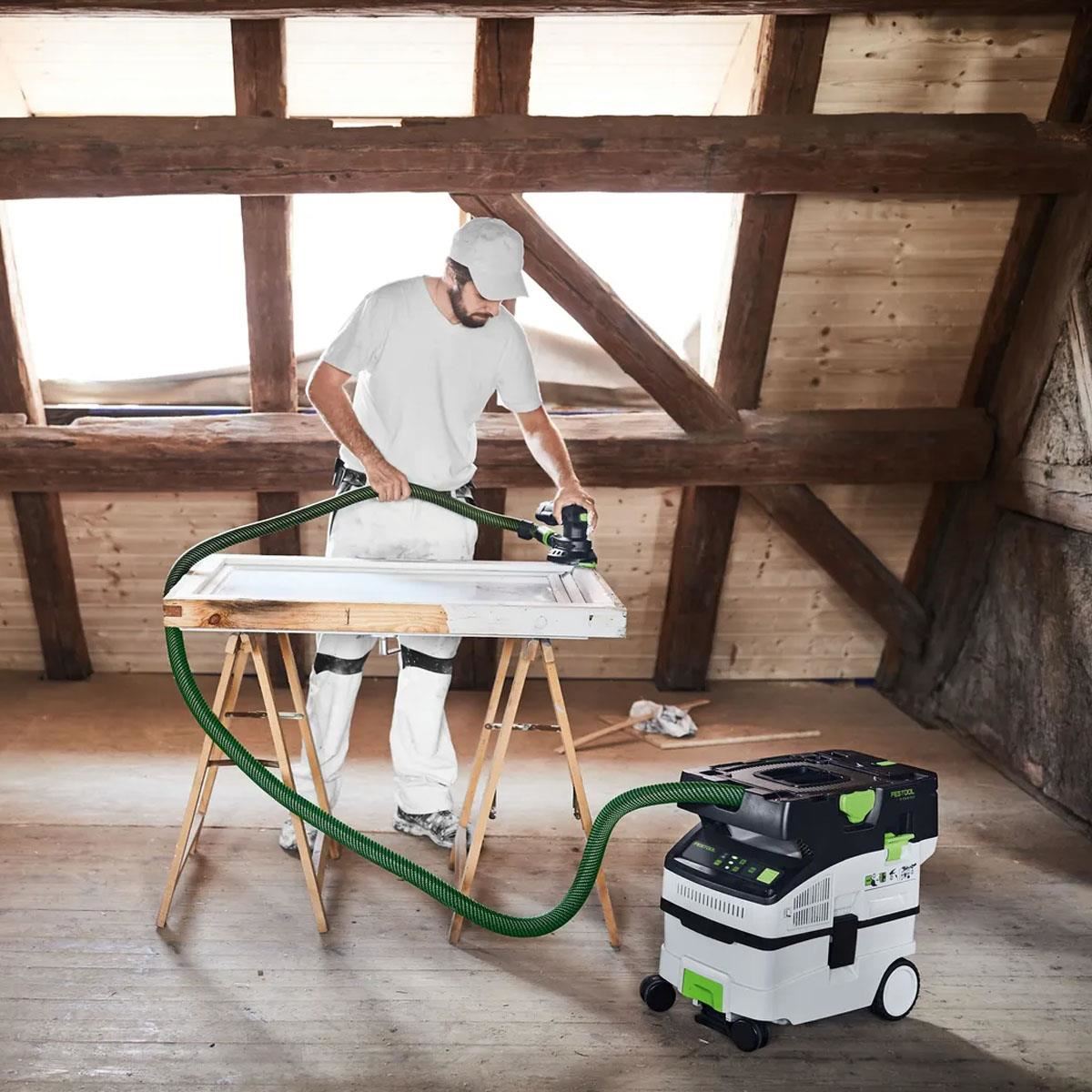 Festool CTLC MIDI I-Basic 36V Cordless Mobile Dust Extractor 577066 with 2 x 8.0Ah Battery & Charger