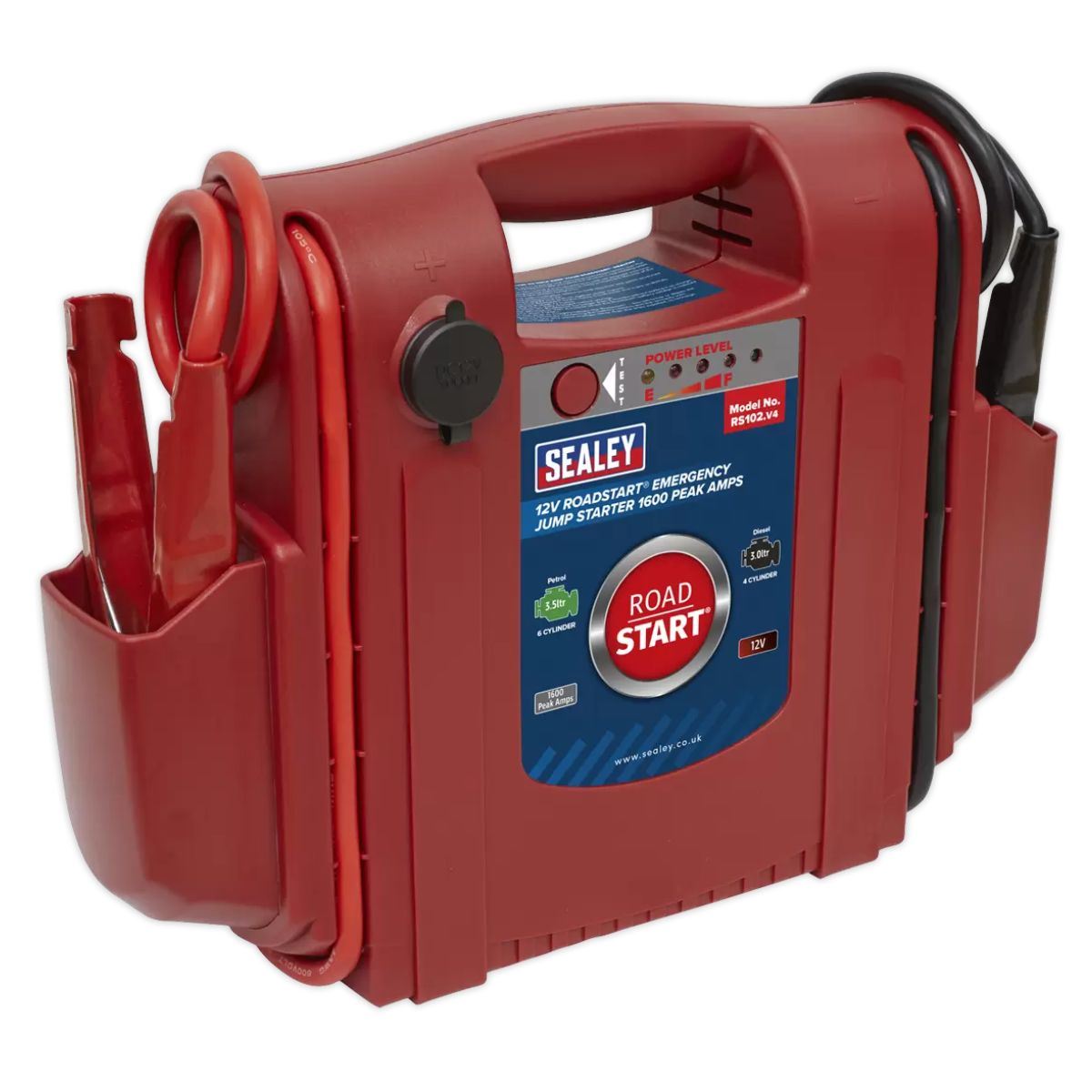 Sealey RS102 1600A 12V RoadStart Emergency Jump Starter
