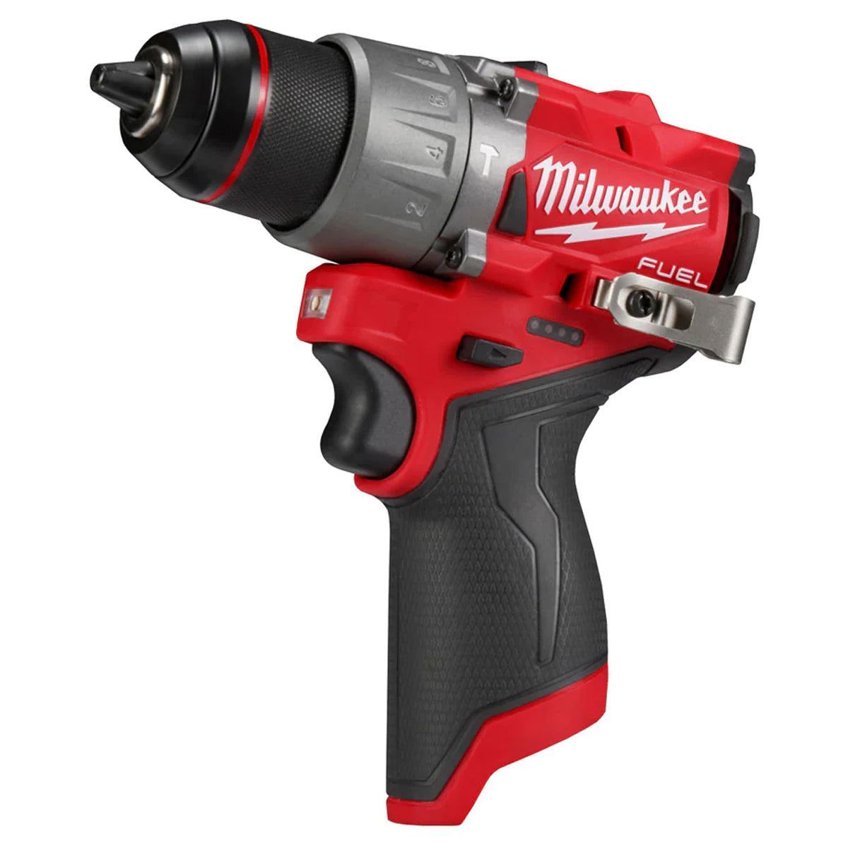 Milwaukee M12FPP2A2-602X 12V Fuel Brushless Combi Drill & Impact Driver with 2 x 6.0Ah Batteries Charger & Empty Tool Box (Without Inlay)