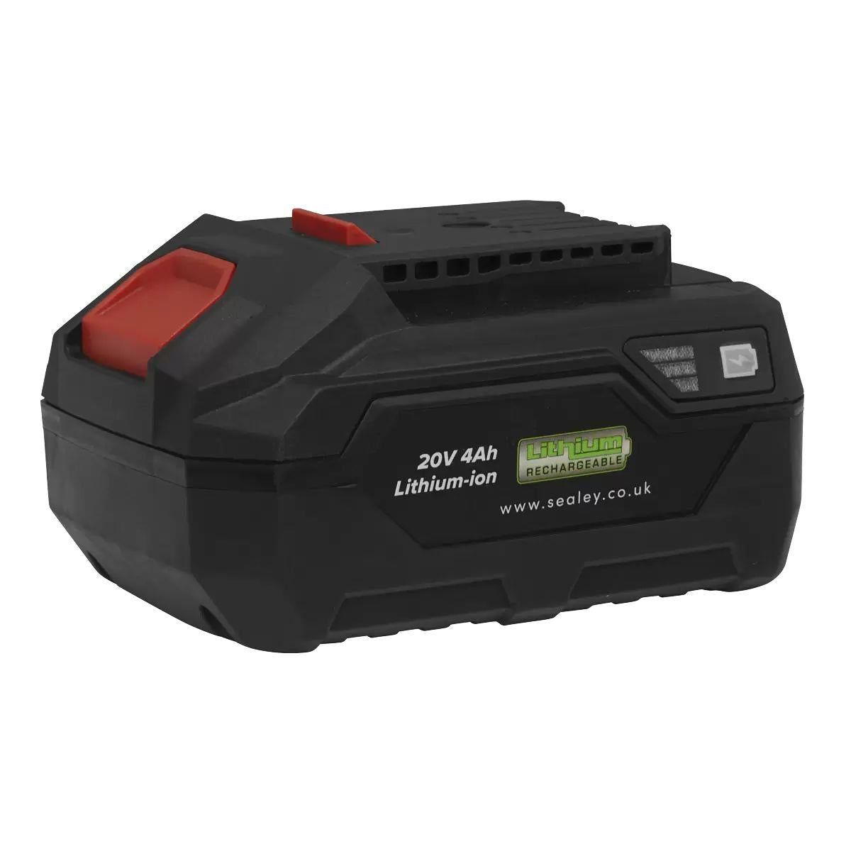 Sealey CP20VXIWKIT1 Premier 20V Brushless Cordless Impact Wrench Kit With 2 x 4Ah Batteries, Charger & Bag