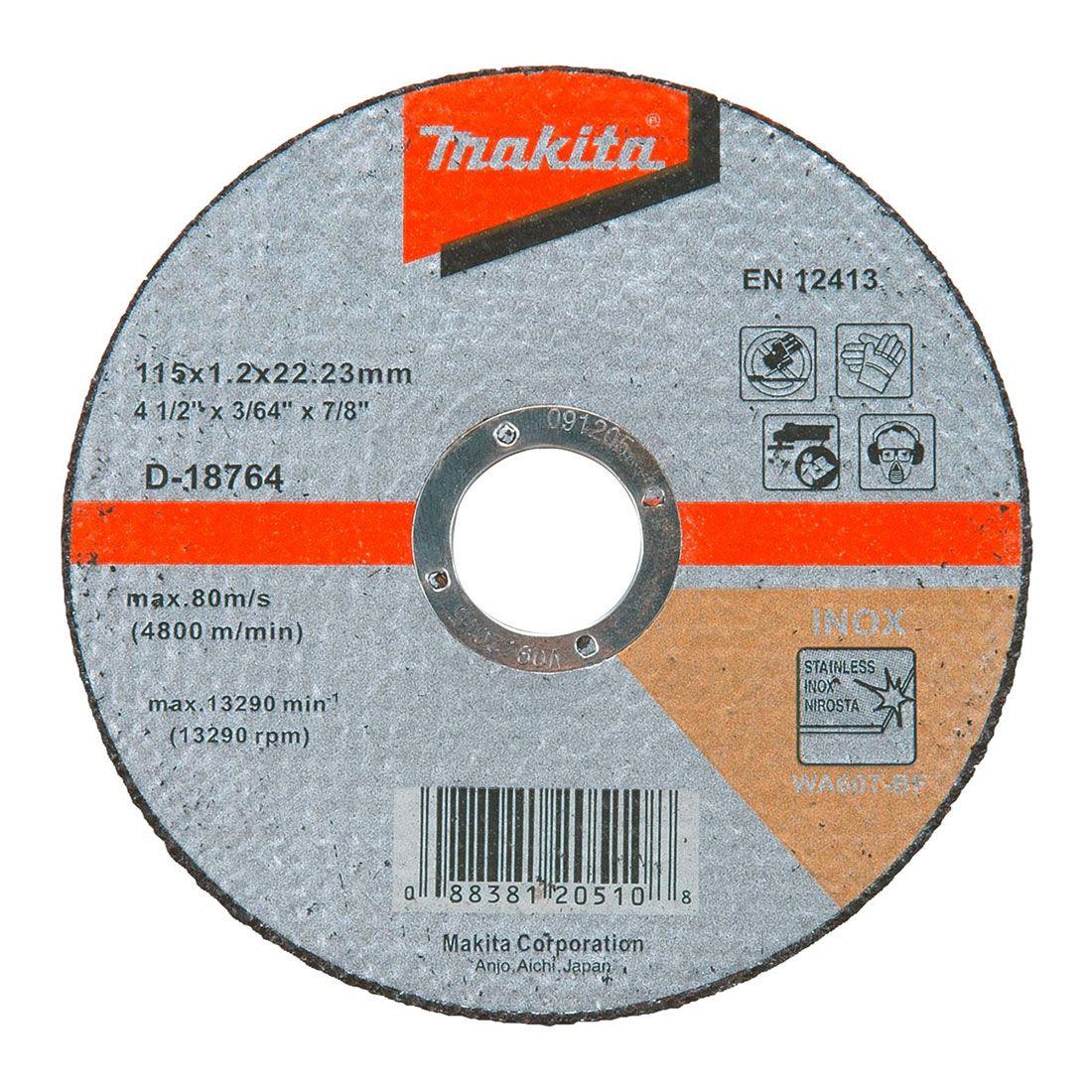 Makita D-18764-10 WA60T 115mm Thin Cutting Discs Pack of 10