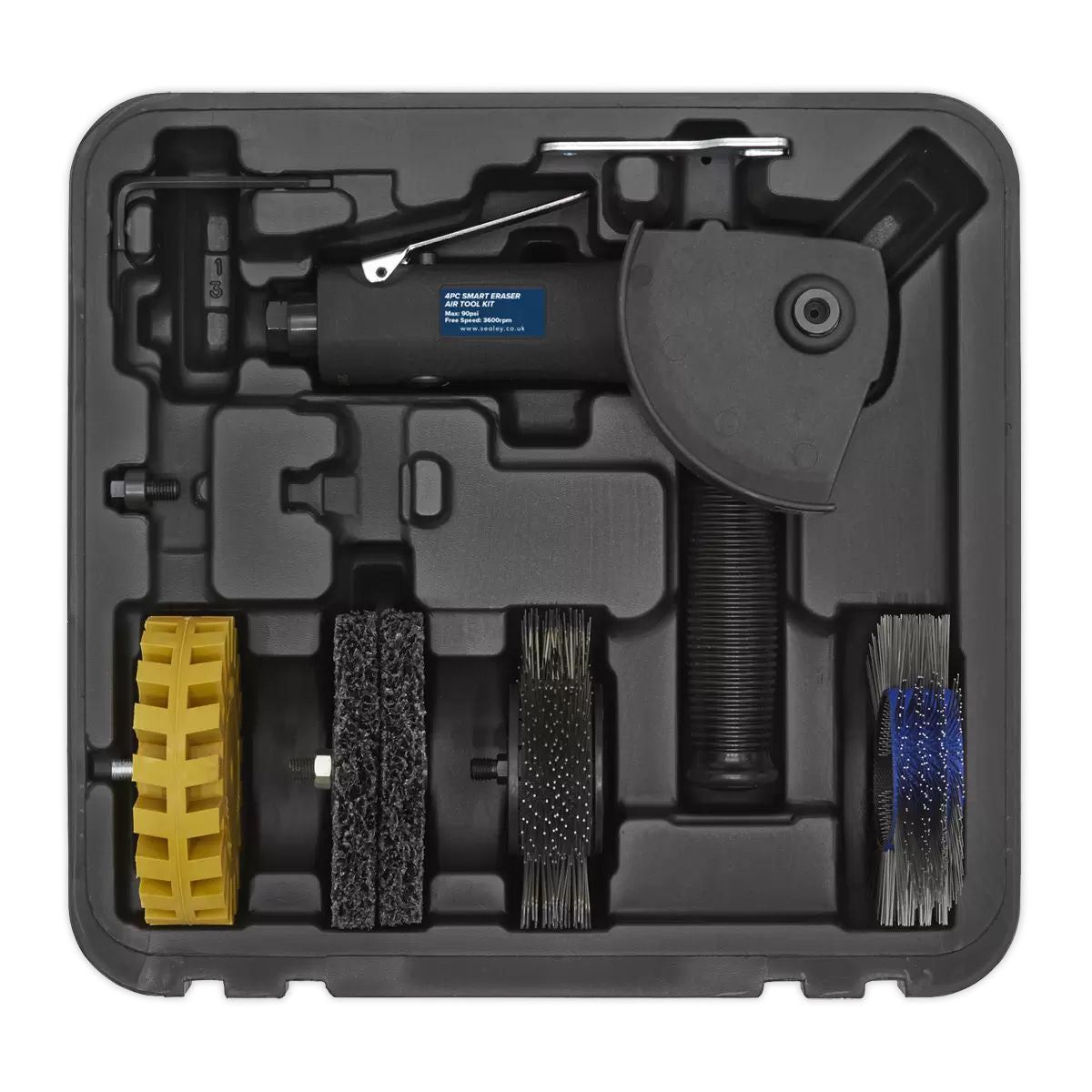 Sealey SA695 Smart Eraser Air Tool Kit (4 Piece)