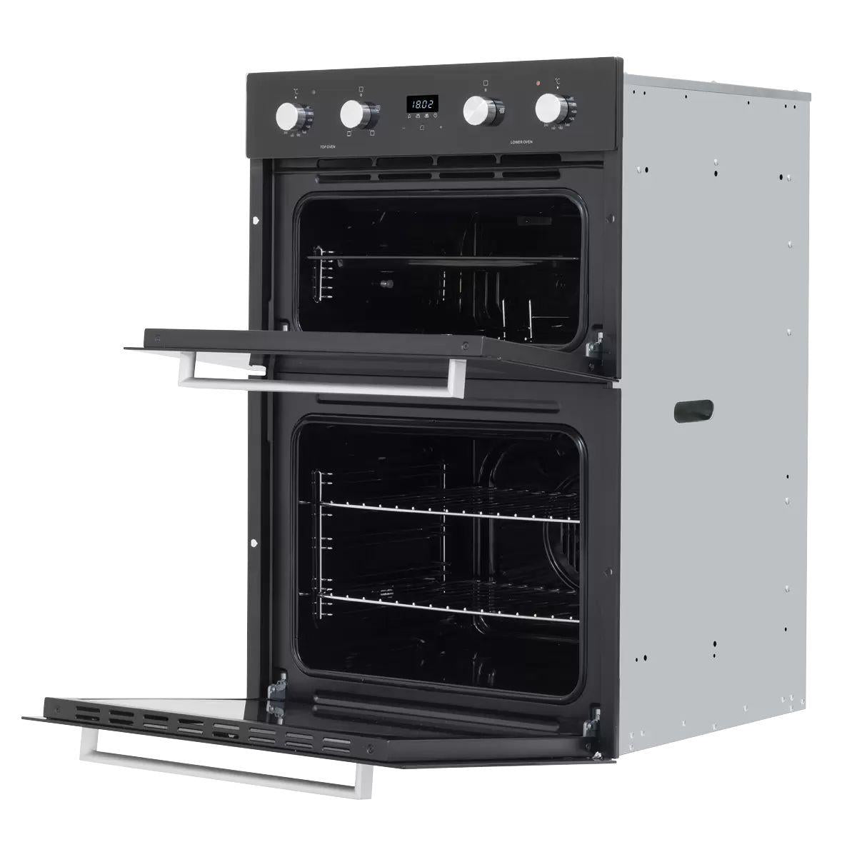 Sealey DH279 Baridi 90cm Built-In Double Oven, 88L Capacity, Energy Rating A Black 240V