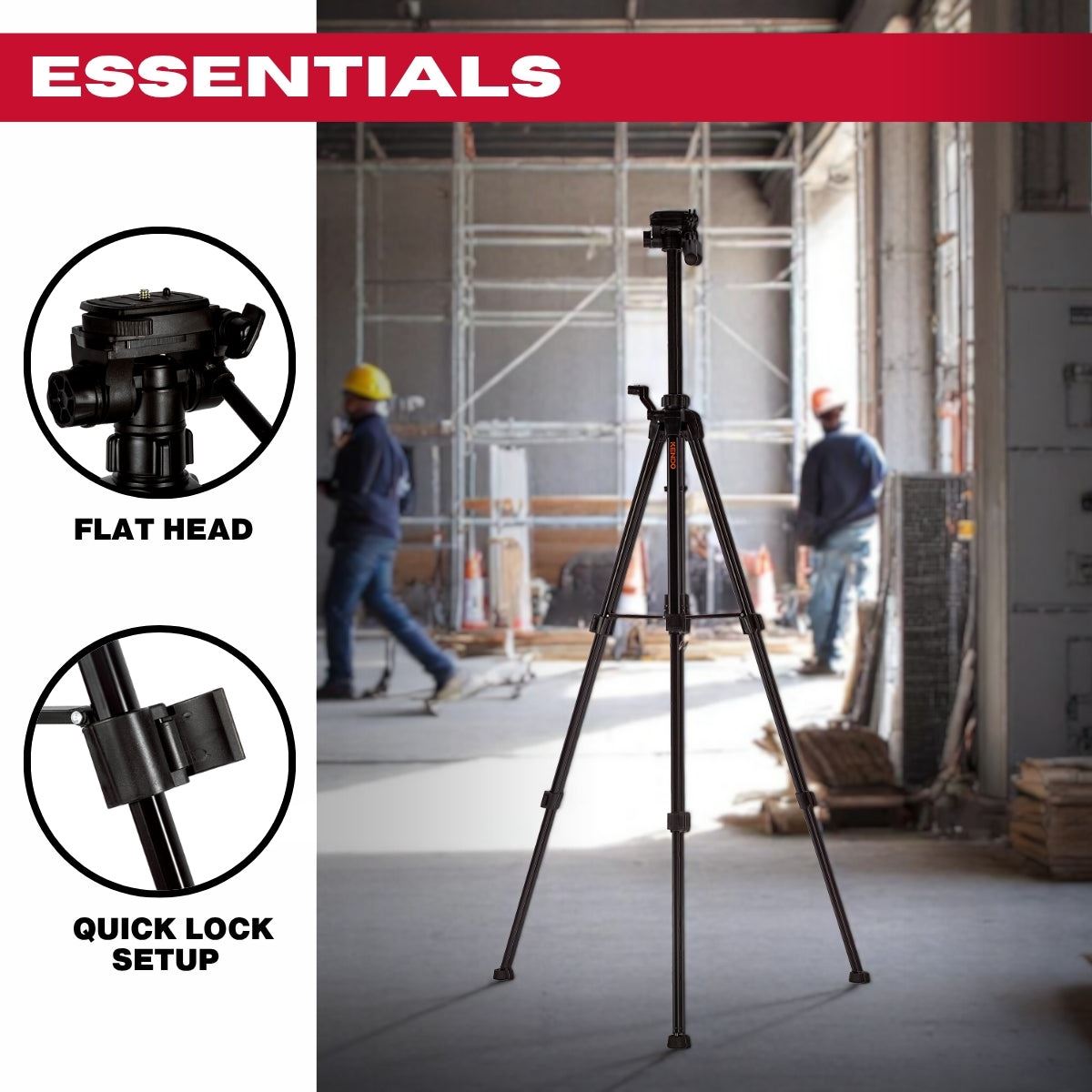 Kendo Adjustable Tripod 0.6–1.5m with Carry Bag