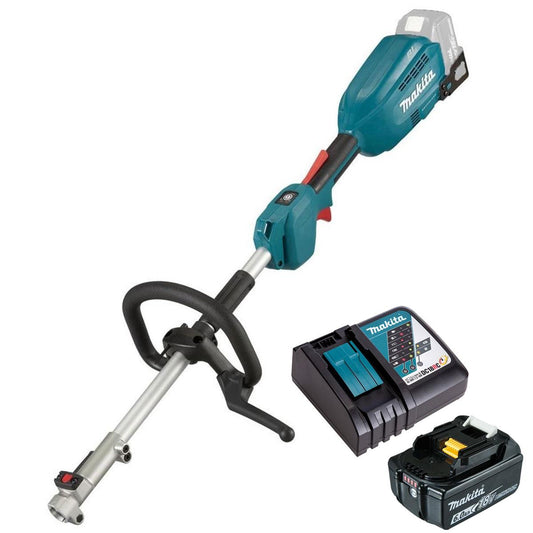 Makita DUX18Z 18V LXT Brushless Split-Shaft Multi Function Power Head with 1 x 6.0Ah Battery & Charger