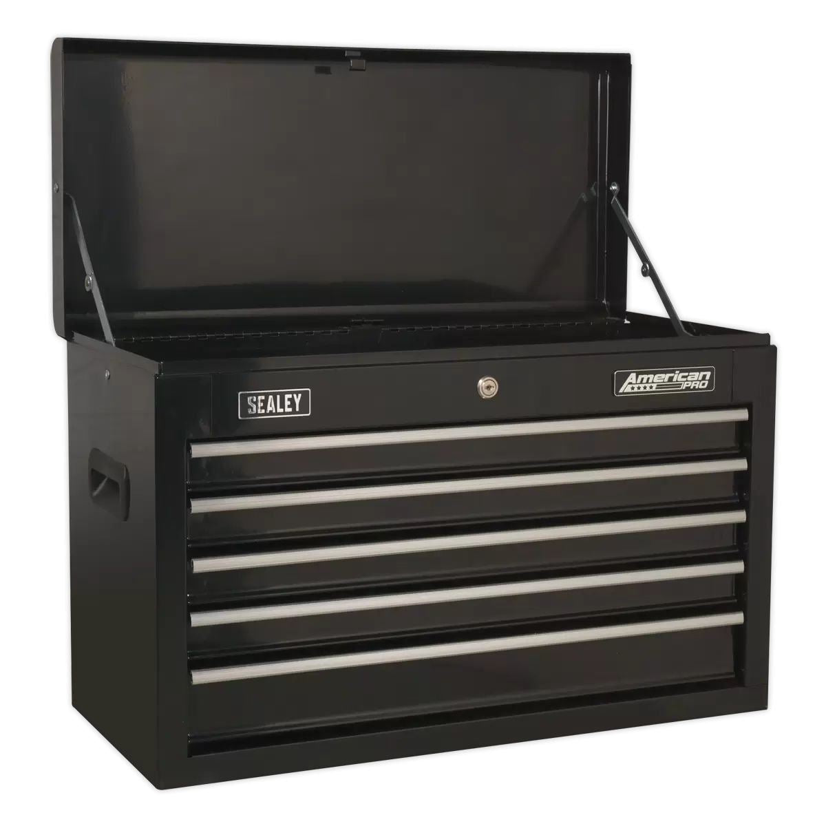Sealey AP225B 5 Drawer Topchest with Ball-Bearing Slides Black