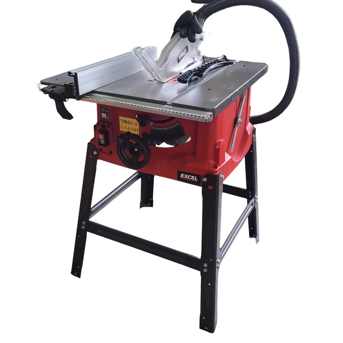 Excel 250mm Table Saw 240V/1800W with Legstand & Blade Item Condition Used - Collection Only