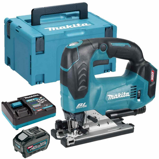 Makita JV002GZ01 40V XGT Brushless Jigsaw With 1 x 5.0Ah Battery, Charger & Type 3 Case