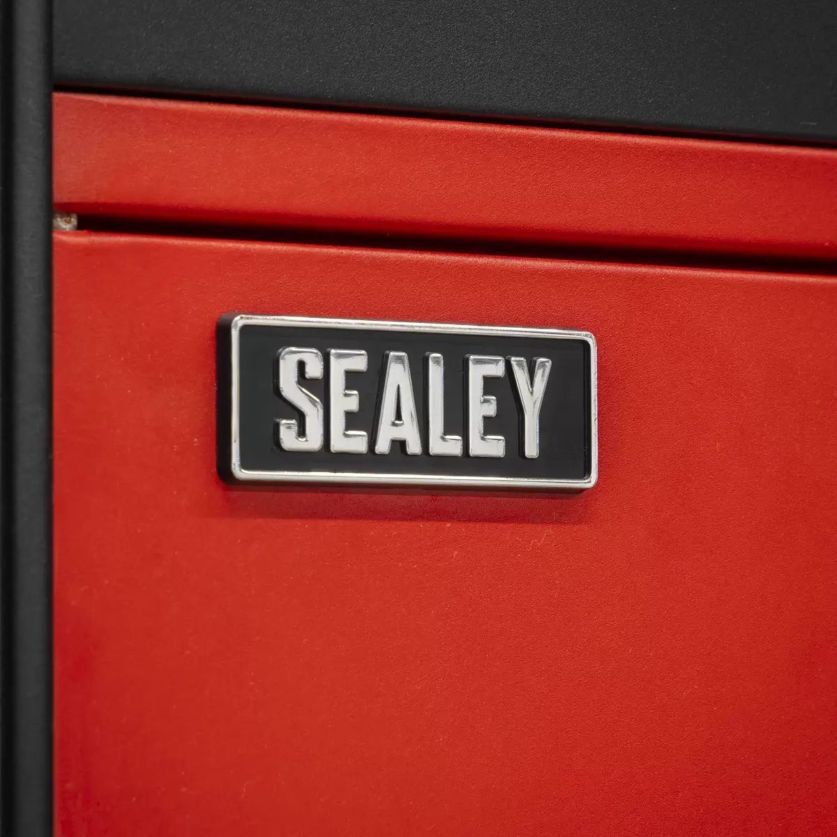 Sealey AP830R Shelving Unit 4-Tier with Cupboard & Drawer 150kg Capacity Per Level