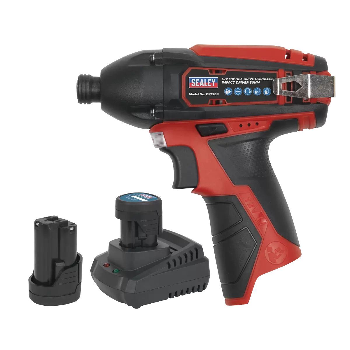 Sealey CP1203KIT 12V Impact Driver Kit 1/4