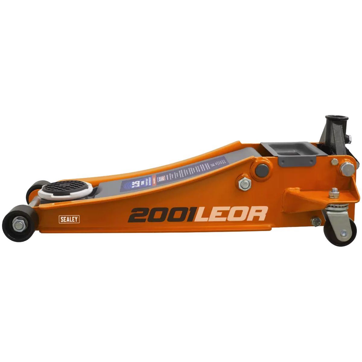 Sealey 2001LEOR Trolley Jack 2.25tonne Low Entry Rocket Lift Orange