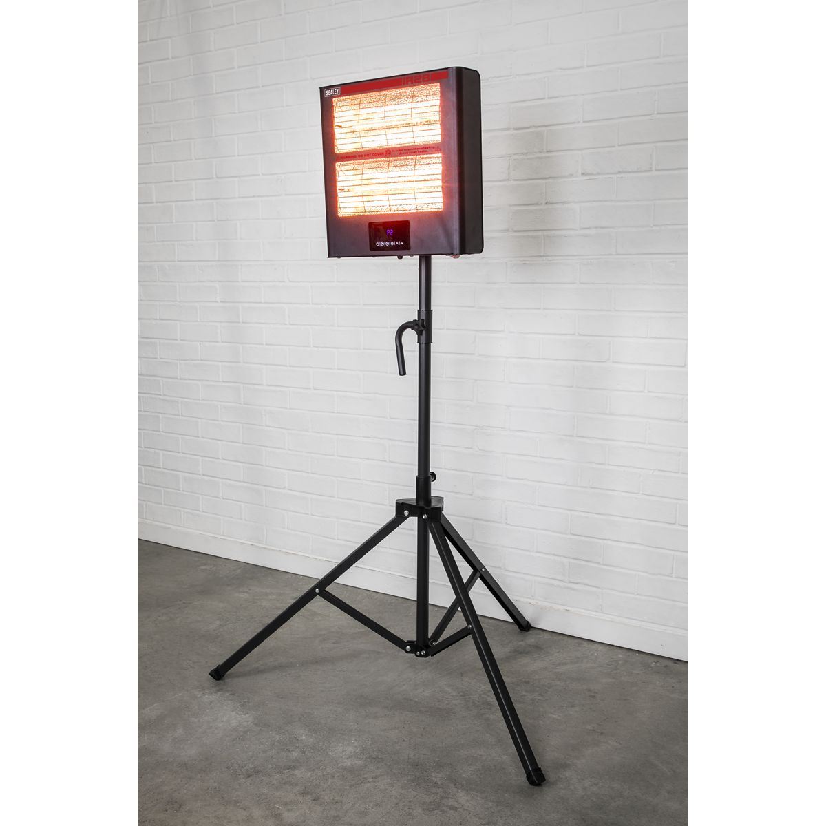 Sealey IR28CT 1.4/2.8kW Infrared Quartz Heater with Tripod Stand 230V