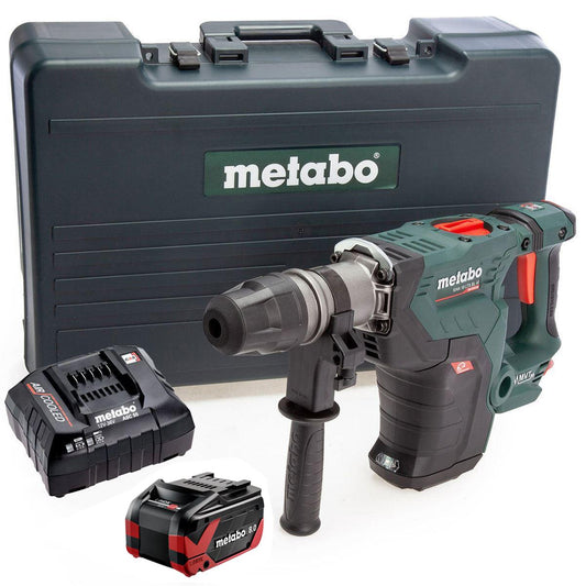 Metabo KHA 18 LTX BL 40 18V Brushless SDS-Max Combination Hammer Drill with 1 x 8.0Ah Battery Charger & Case