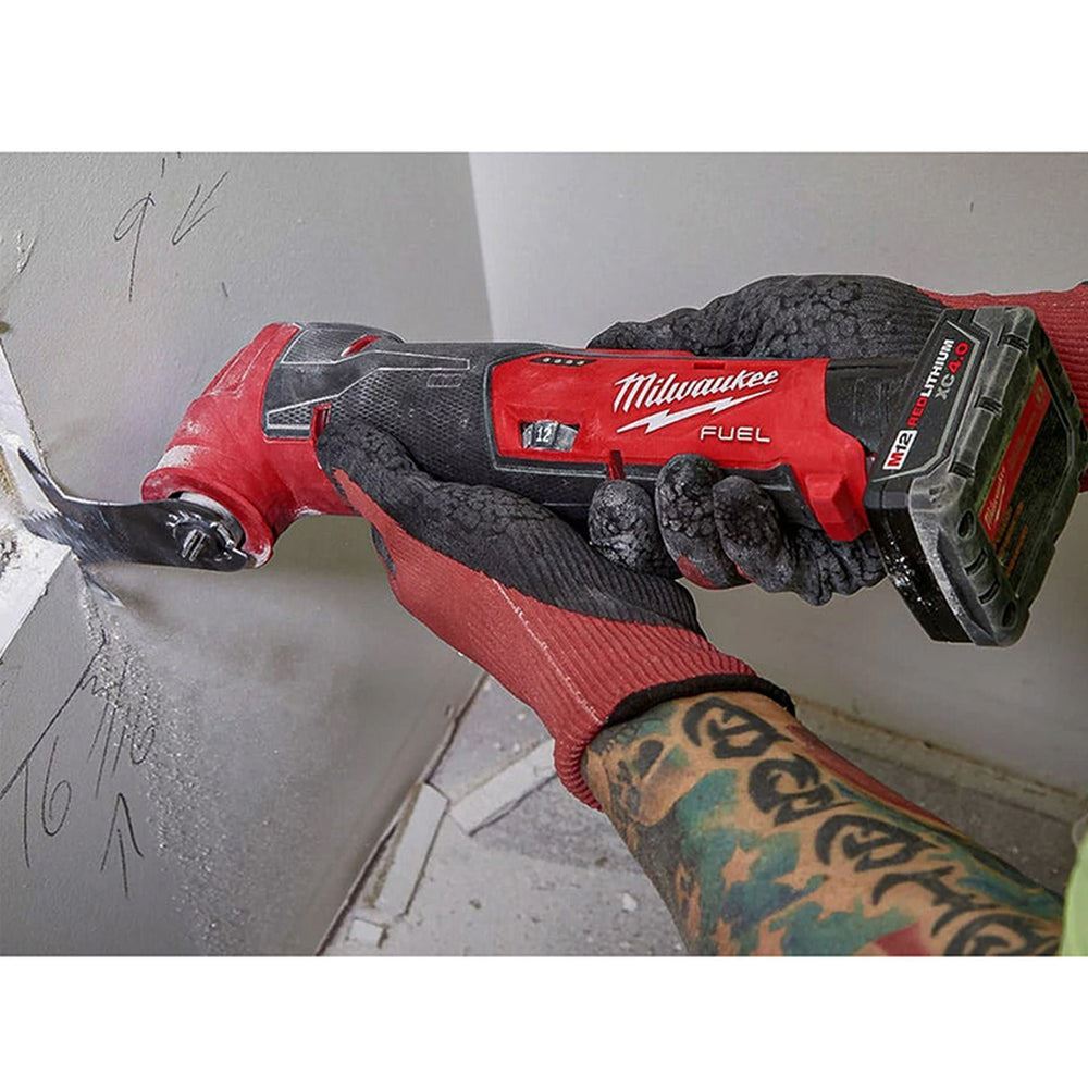 Milwaukee M12FMT-0 12V Brushless Multi Tool Body with 8 Piece Accessories Set