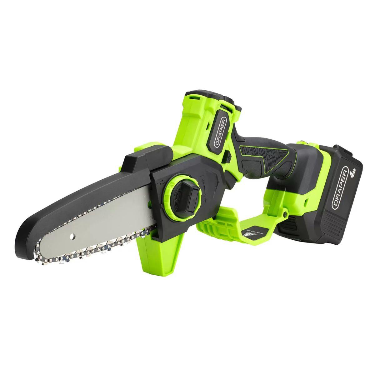 Draper 18DG01 18V Brushless Mini Pruner Saw 145mm Cutting Capacity with 4.0Ah Battery & Charger 31872