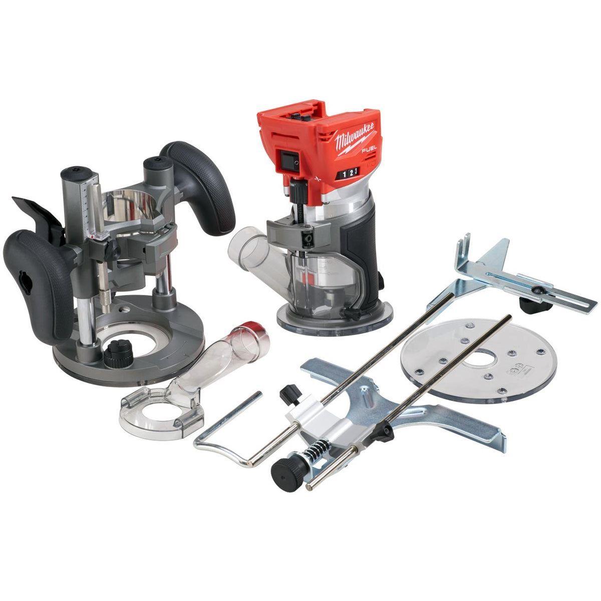 Milwaukee M18FTR-0 18V Brushless Trim Router in Case + 1/4