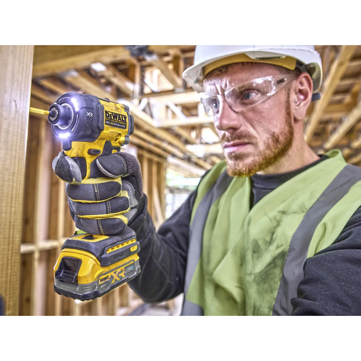 DeWalt DCF870E2T 18V Hydraulic Brushless Impact Driver 2 x 1.7Ah POWERSTACK Batteries Charger & Kitbox