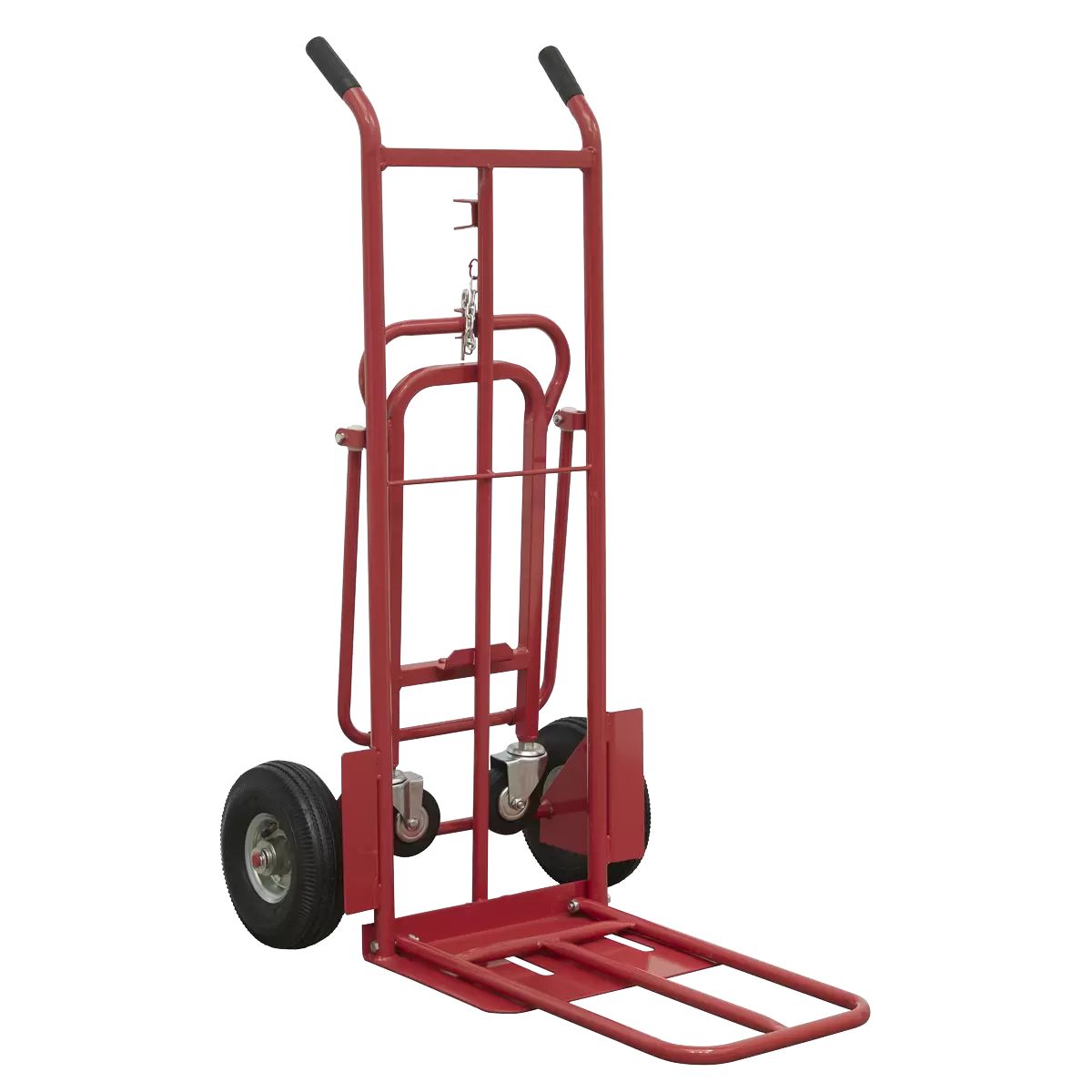 Sealey CST989 3-in-1 Sack Truck with Pneumatic Tyres 250kg Capacity