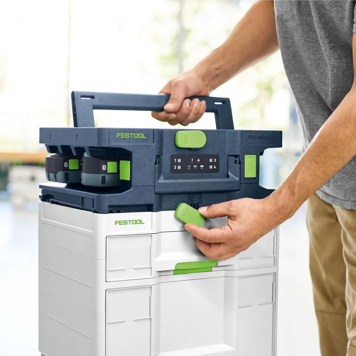 Festool SYS-MC 6/4 10.8 -18V 4 Port Rapid Charger 230V - 578502