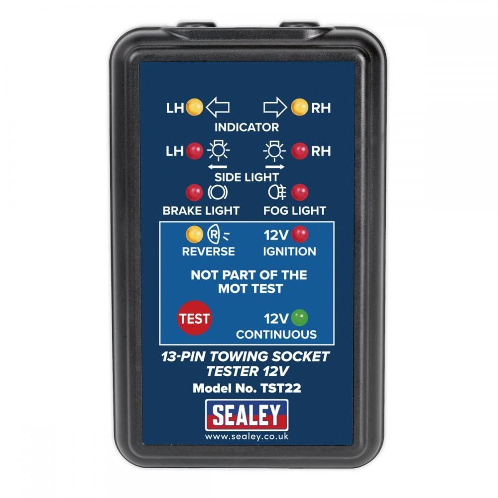 Sealey TST22 12V 13-Pin Towing Socket Tester