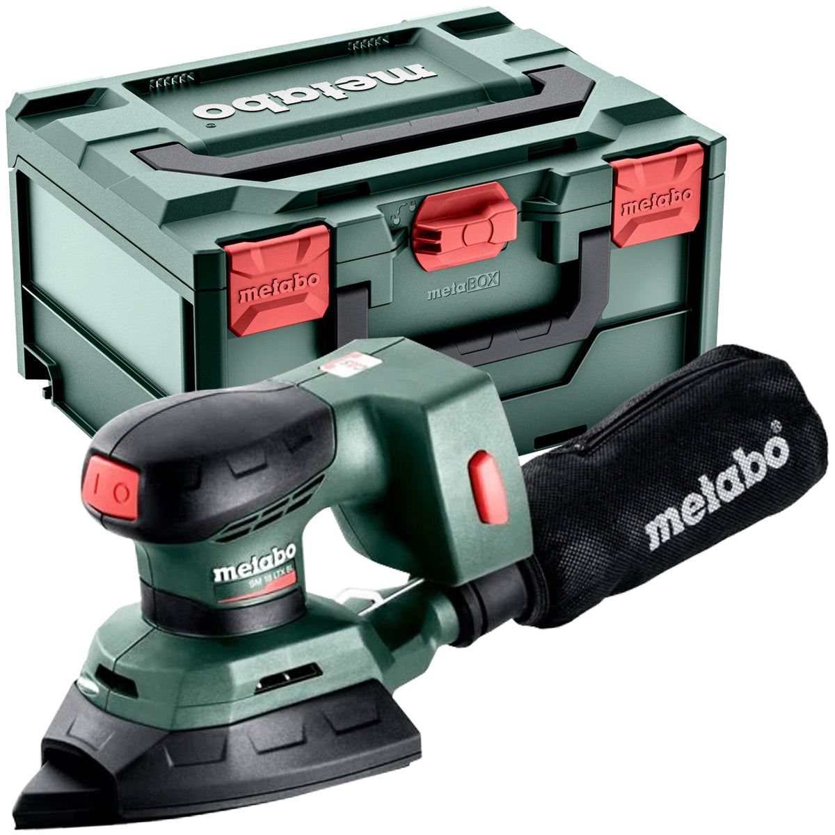 Metabo SM 18 LTX BL 18V Brushless Multi Sander with 1 x 2.0Ah Battery Charger & Metabox