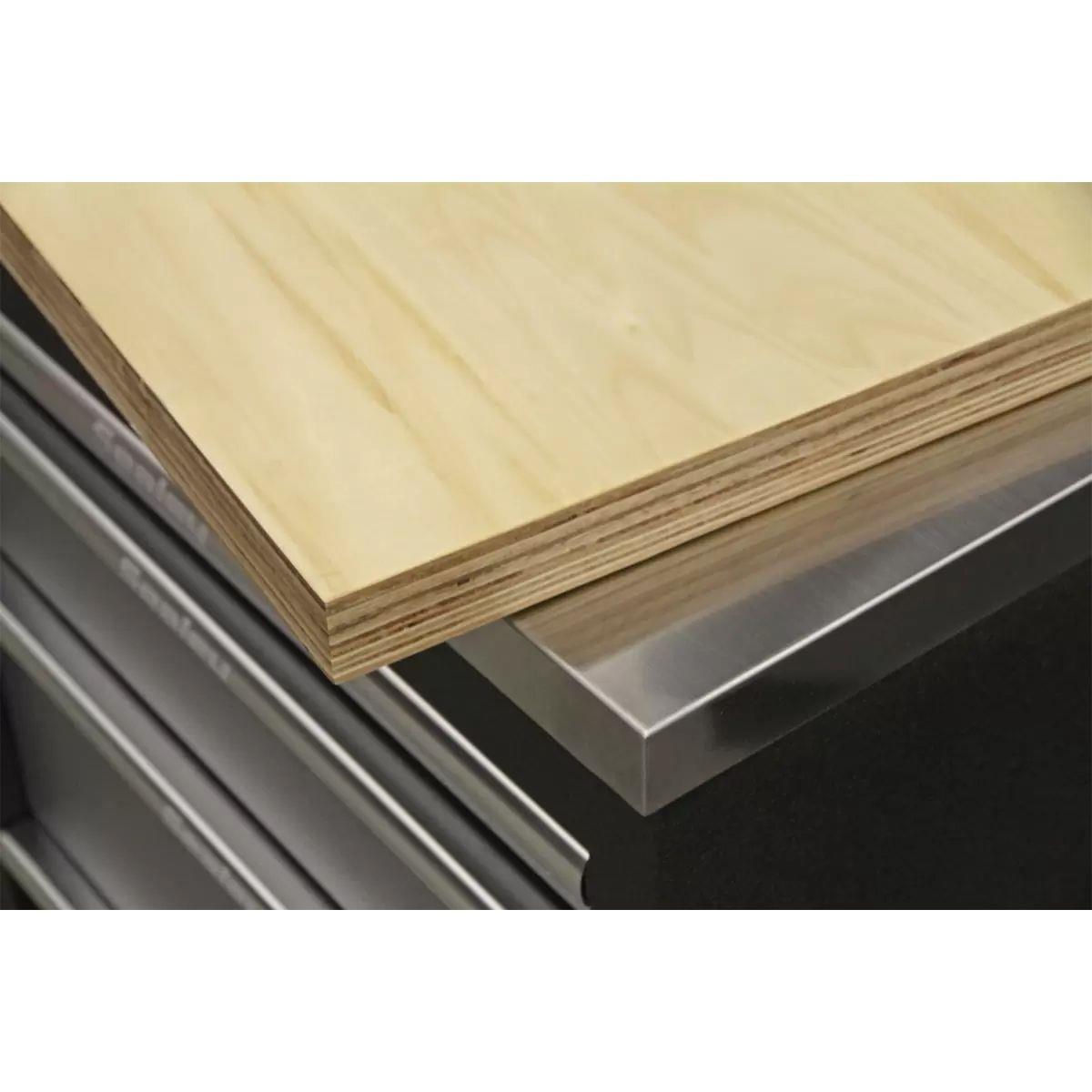 Sealey APMS18 Premier Hardwood Corner Worktop 930 x 930 x 25mm
