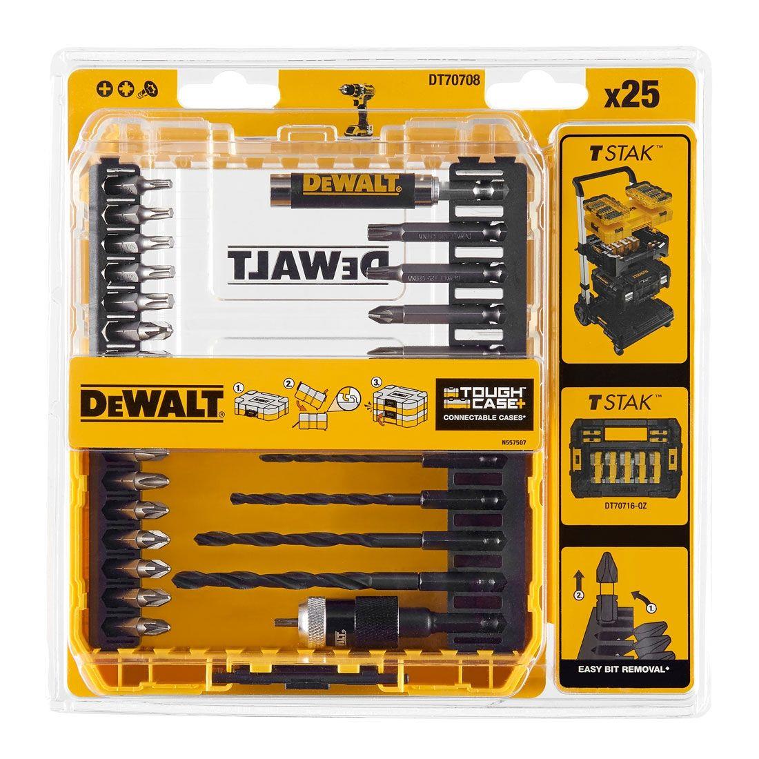 Dewalt DT70708-QZ 25 Piece Screwdriving and Drill Bit Set