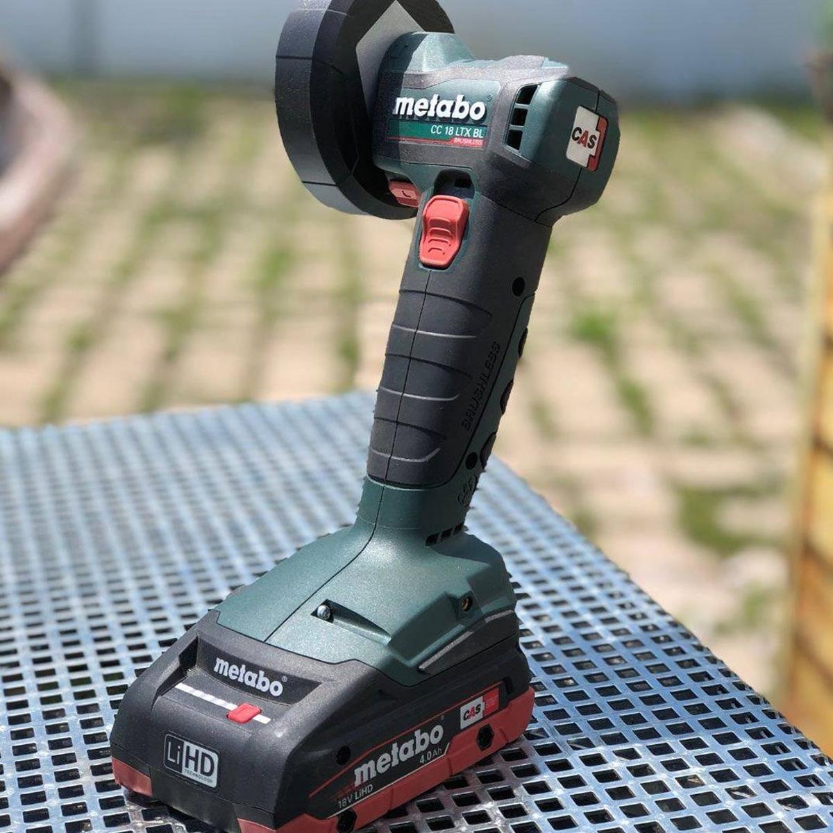 Metabo CC 18 LTX BL 18V Brushless Angle Grinder With 1 x 4.0Ah Battery Charger & Case