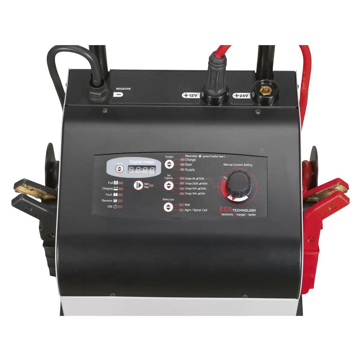 Sealey ECS650 12/24V Electronic Charger Maintainer Starter 100/650A