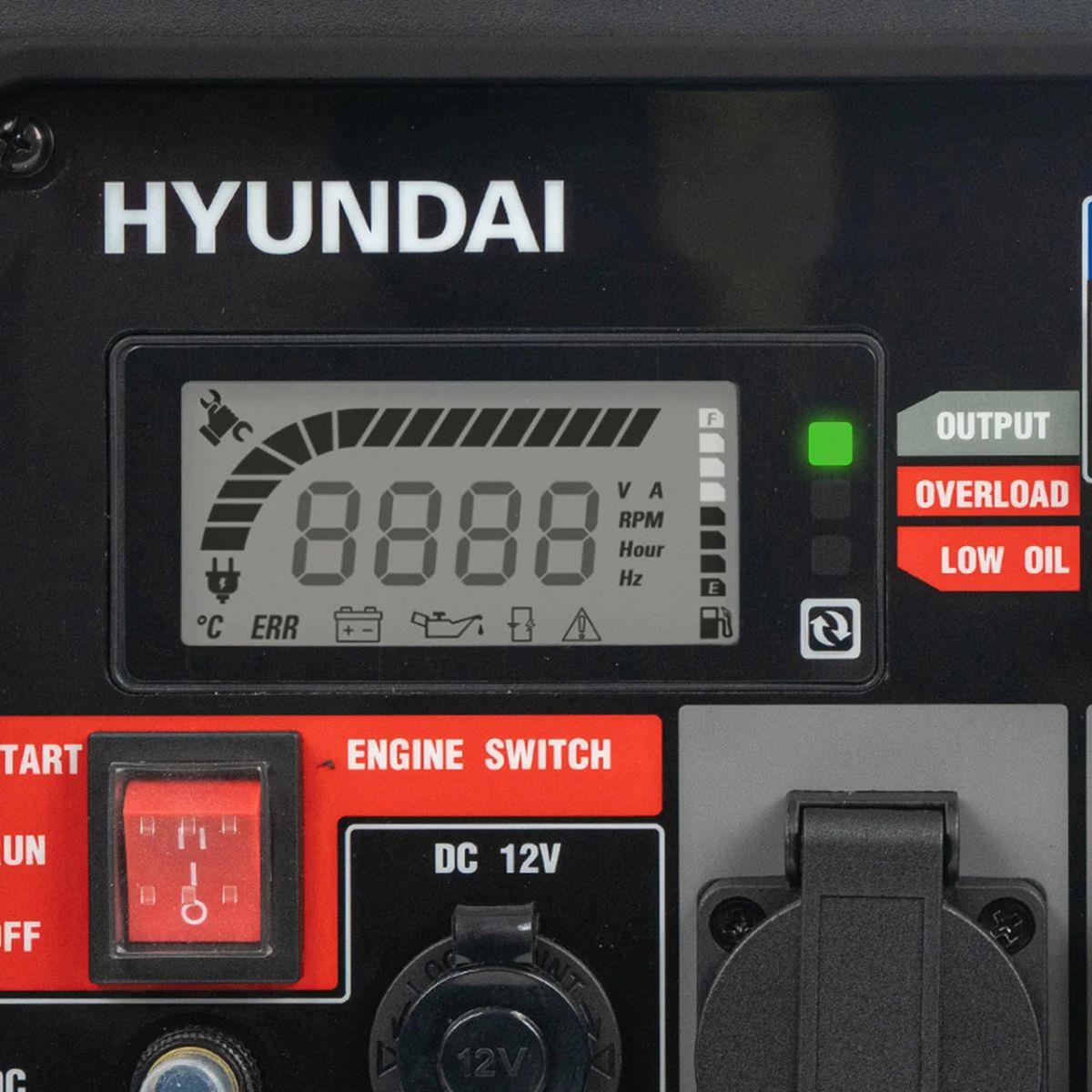 Hyundai HY2250SEI Petrol Inverter Generator with Electric/Recoil Start 2200W/230V
