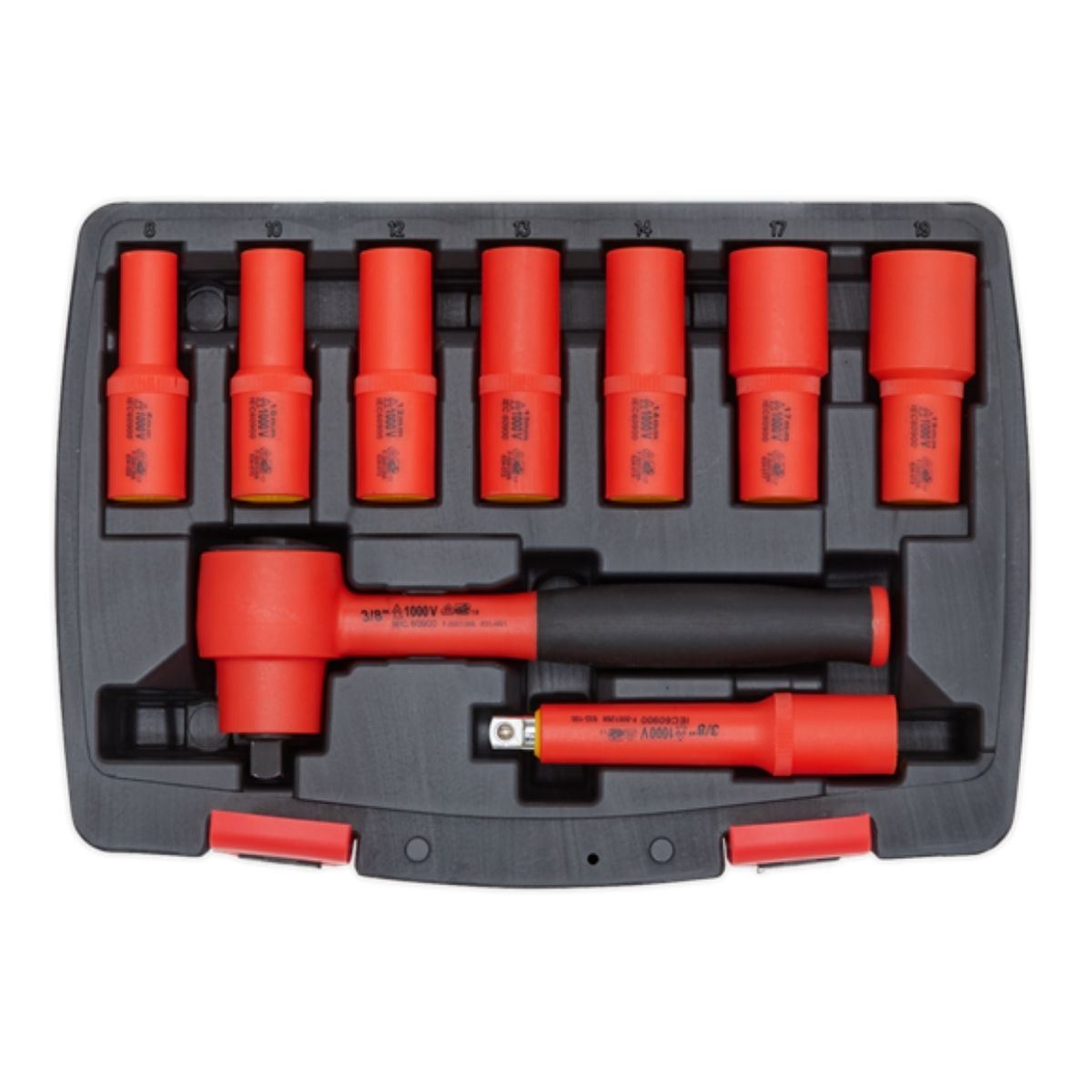 Sealey AK7942 Insulated Socket Set 9pc 3/8