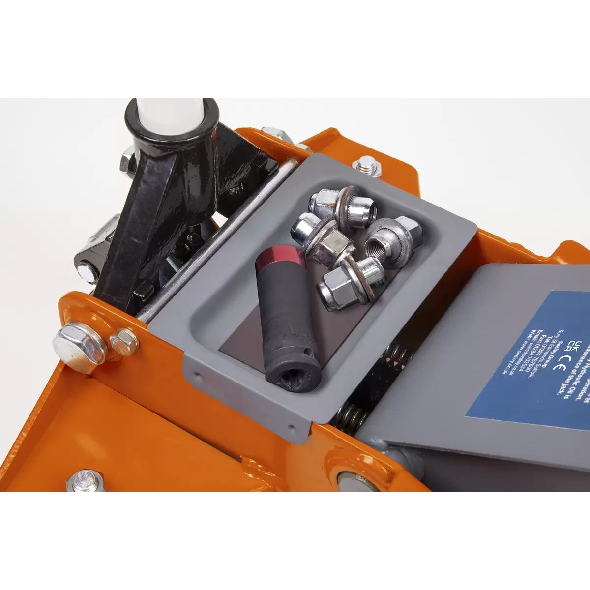 Sealey 2001LEOR Trolley Jack 2.25tonne Low Entry Rocket Lift Orange