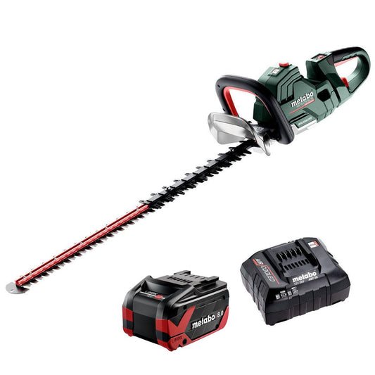 Metabo HS 18 LTX BL 75 18V Brushless 75cm Hedge Trimmer with 1 x 8.0Ah Battery & Charger