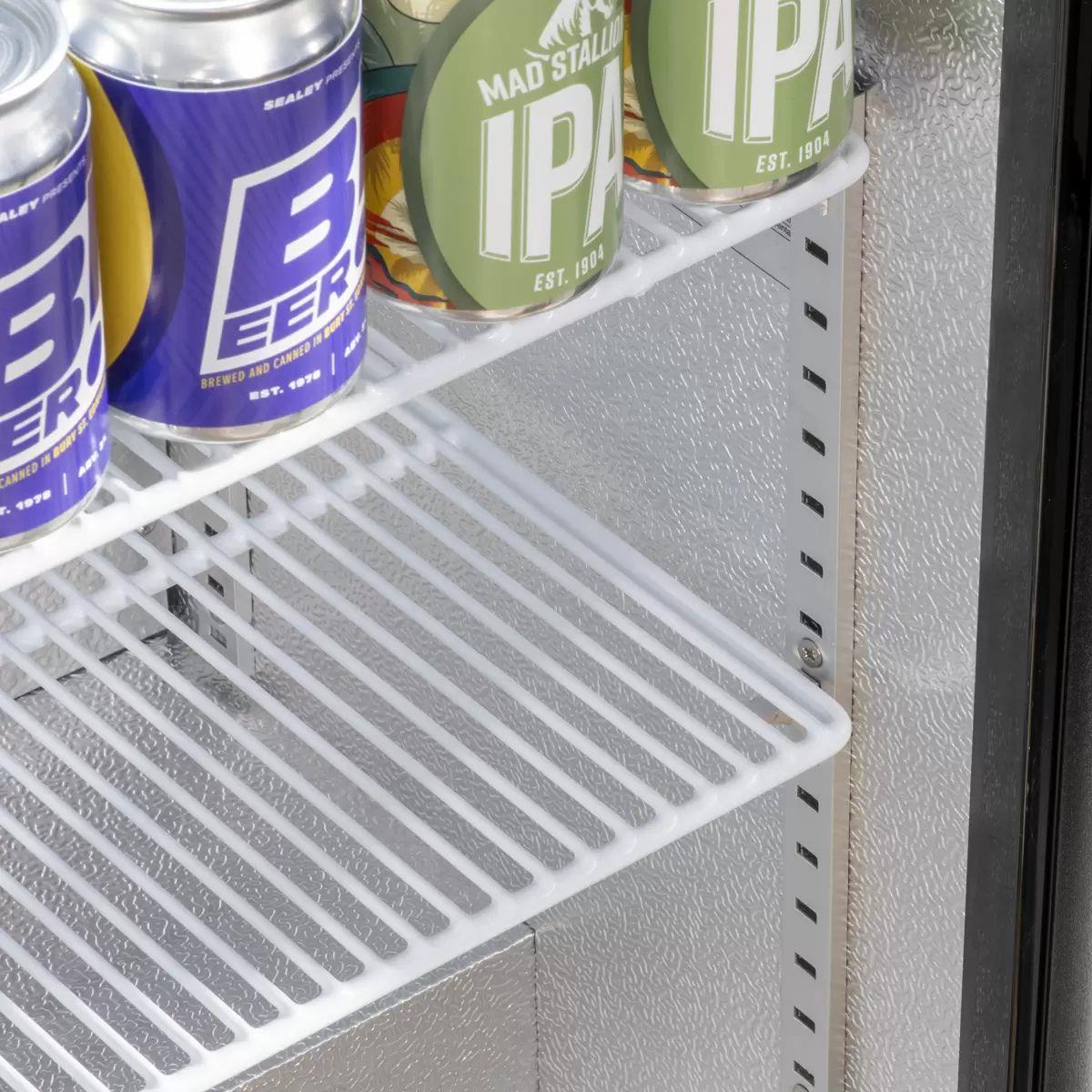 Sealey DH272 Baridi Bar Drinks Fridge/Cooler with Double Hinged Door & Security Lock 190L Black 240V