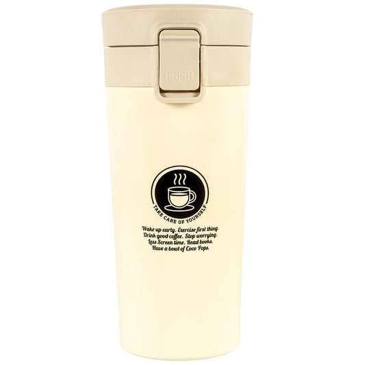 Tools4Trade Stainless Steel Thermal Coffee Mug - Beige (360ml)