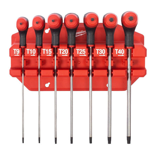 Milwaukee 7 Piece Torx Key Wrenches with Comfort Grip Set 4932498690