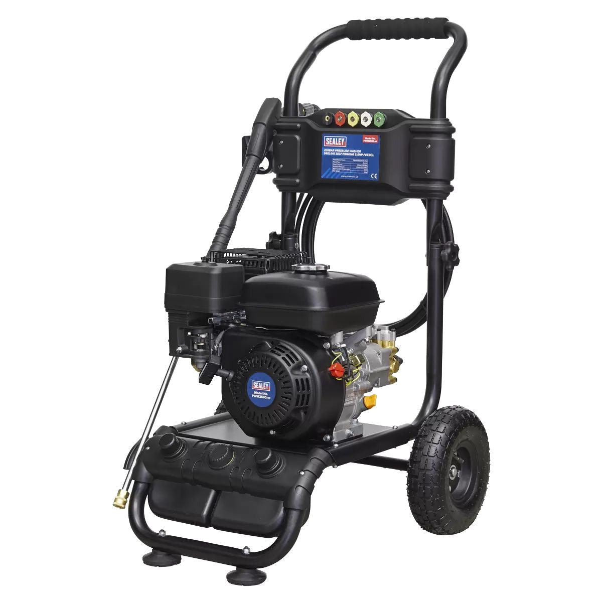 Sealey PWM2500 Petrol Pressure Washer 220bar 540L/hr 6.5hp