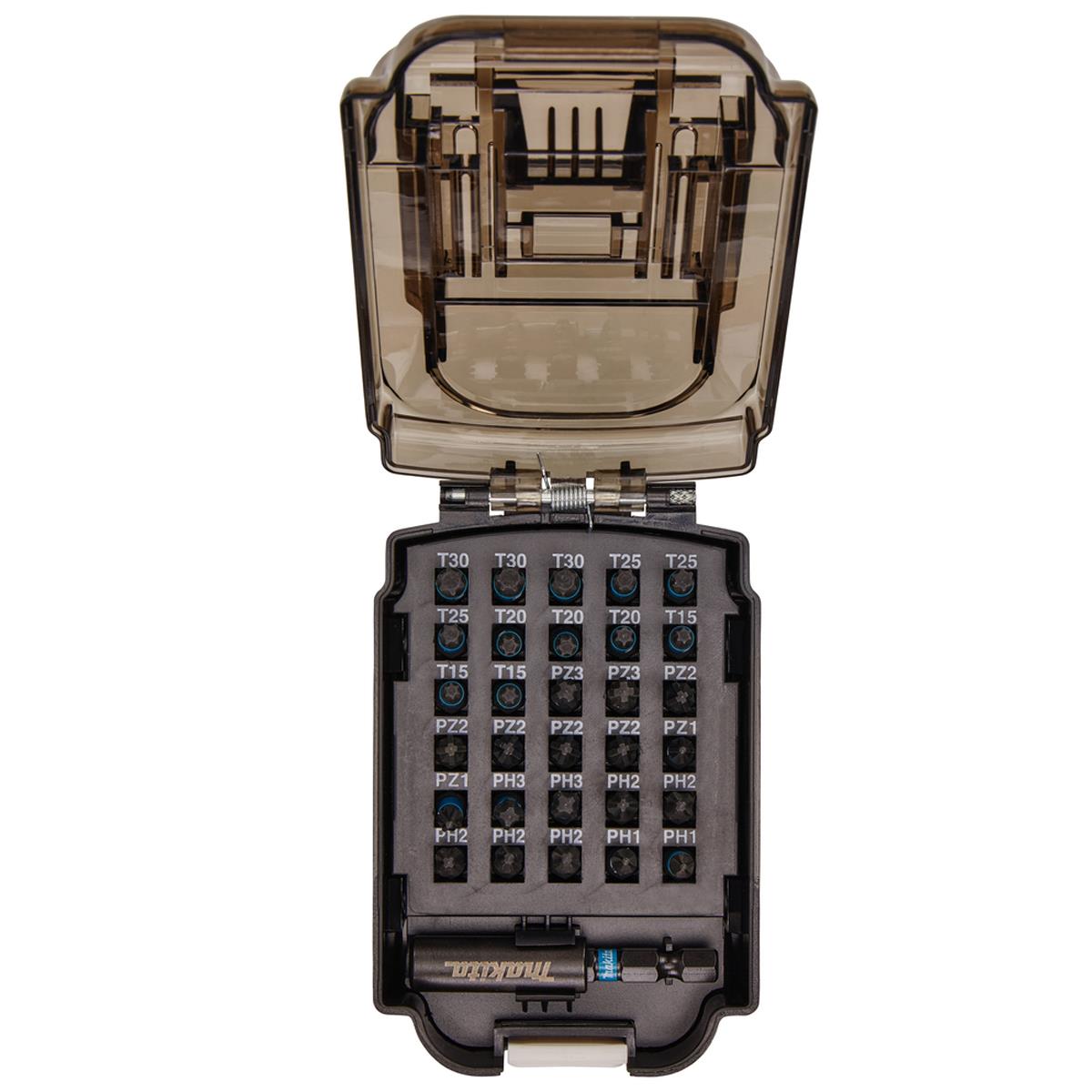 Makita E-03090 Impact Black 31-Piece Screwdriver Bit Set in Battery Box