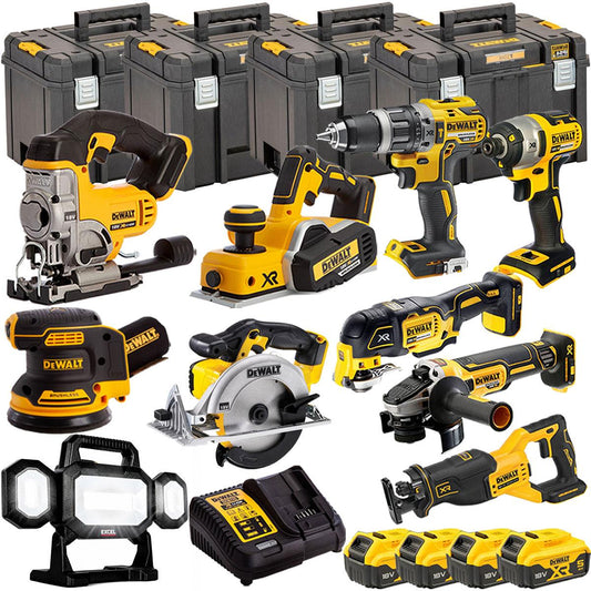 Dewalt DCK665P3T13 18V 10 Piece Power Tool Kit with 4 x 5.0Ah Batteries
