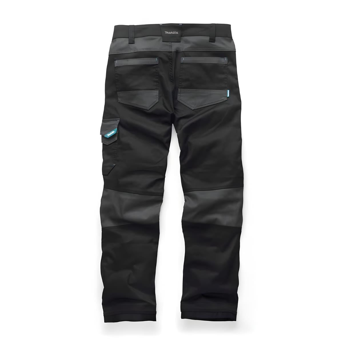 Makita MK303M Vector Stretch Trousers Slim Fit Black - L31
