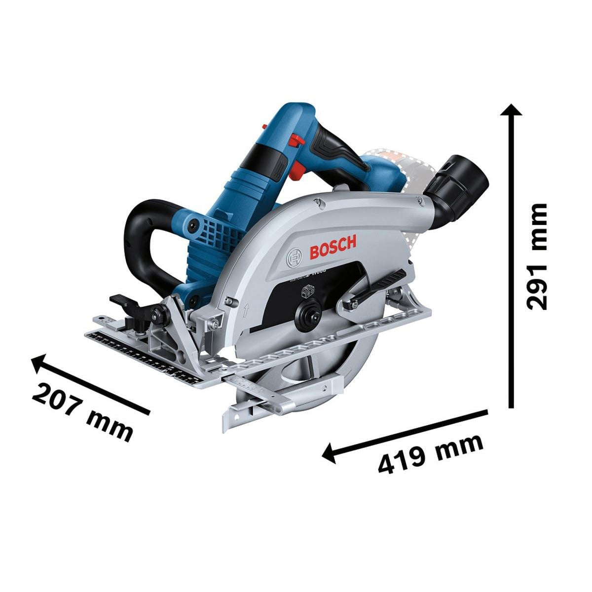 Bosch GKS 18V-70 L Professional BITURBO Circular Saw for Powerful Cutting Body Only 06016B9000