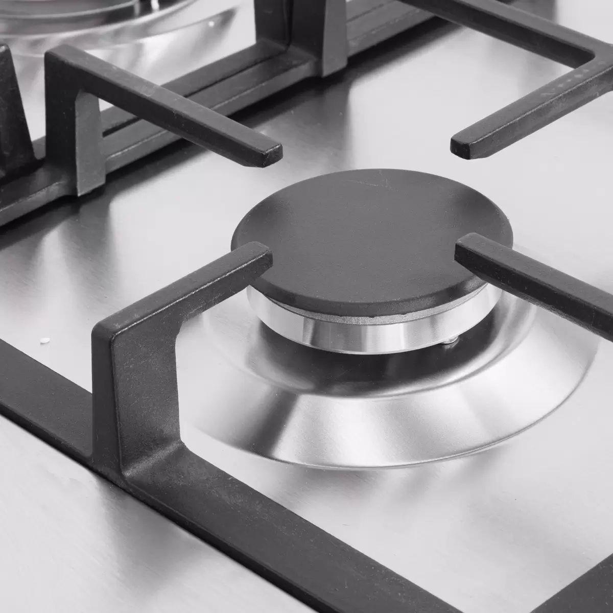 Sealey DH382 Baridi 90cm Gas Hob Stainless Steel with 5 Burners, Cast Iron Supports & Auto Ignition 11kW/230V