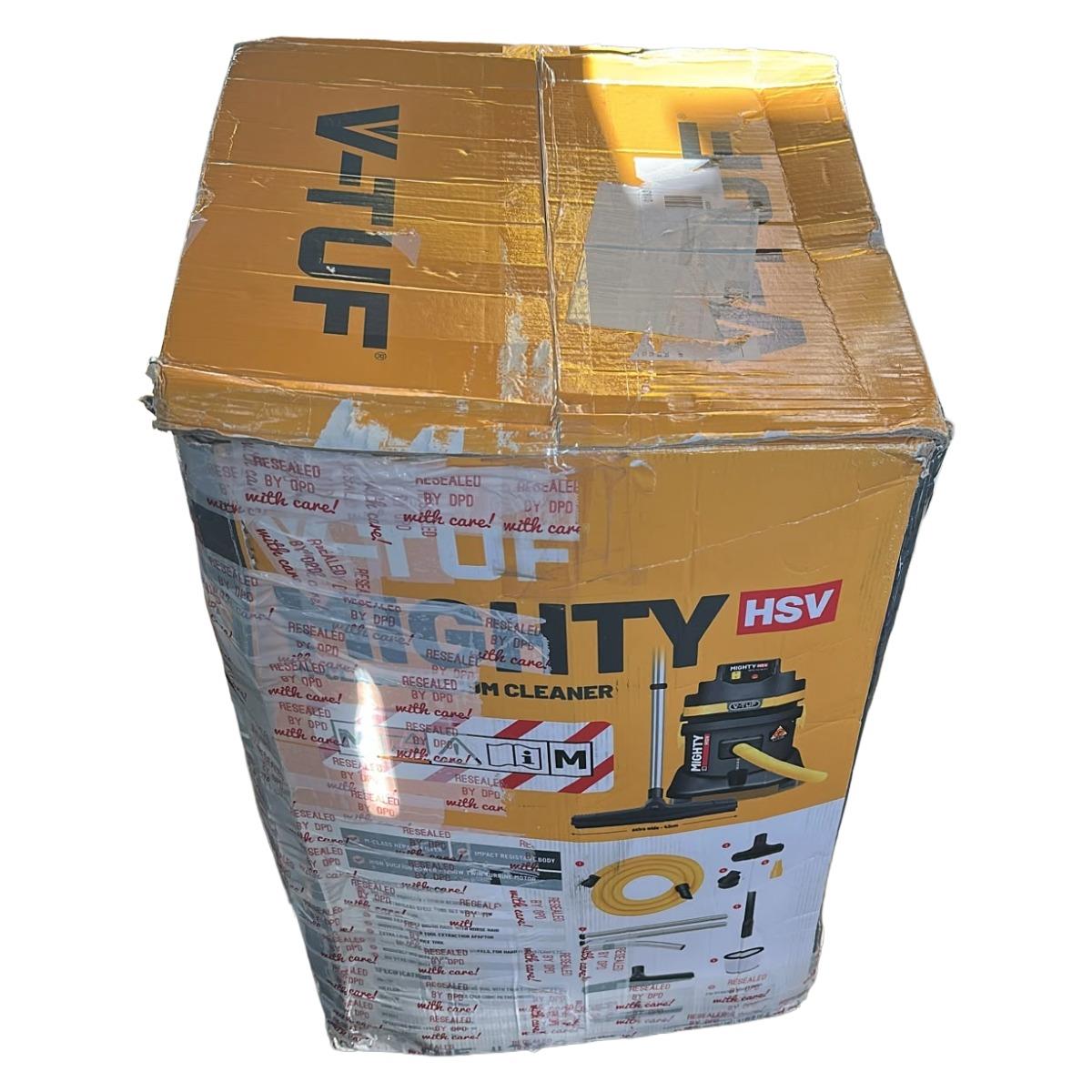V-TUF MIGHTY HSV 21L M-Class Industrial Dust Extraction Wet & Dry Vacuum Cleaner 110V Item Condition Damaged Box