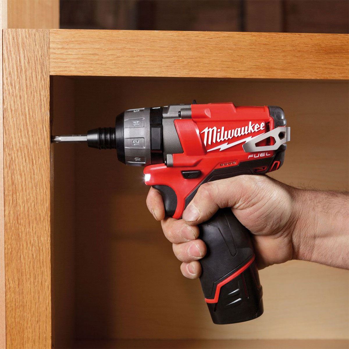 Milwaukee M12CD-0C 12V Fuel Brushless Compact Driver with 1 x 4.0Ah Battery & Charger