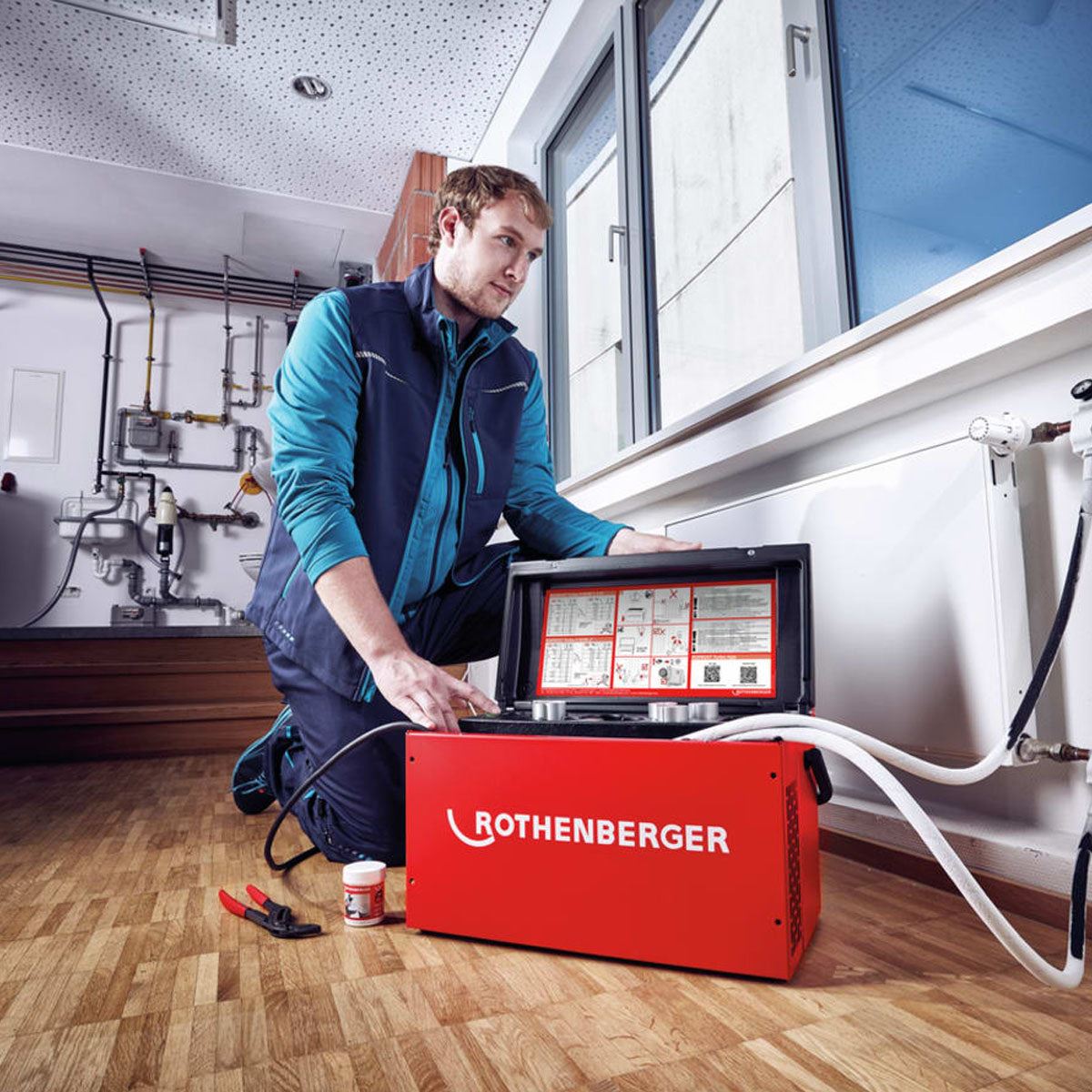 Rothenberger Rofrost II R290 2 Inch + 8 inserts 230V Pipe freezing system for copper, stainless steel 1500004196